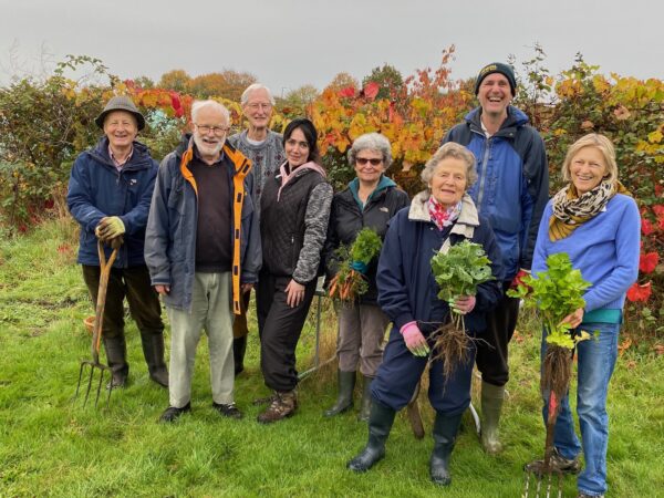 Some of the members at Cobham Community Garden