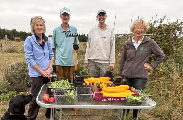 Some of the members at Cobham Community Garden